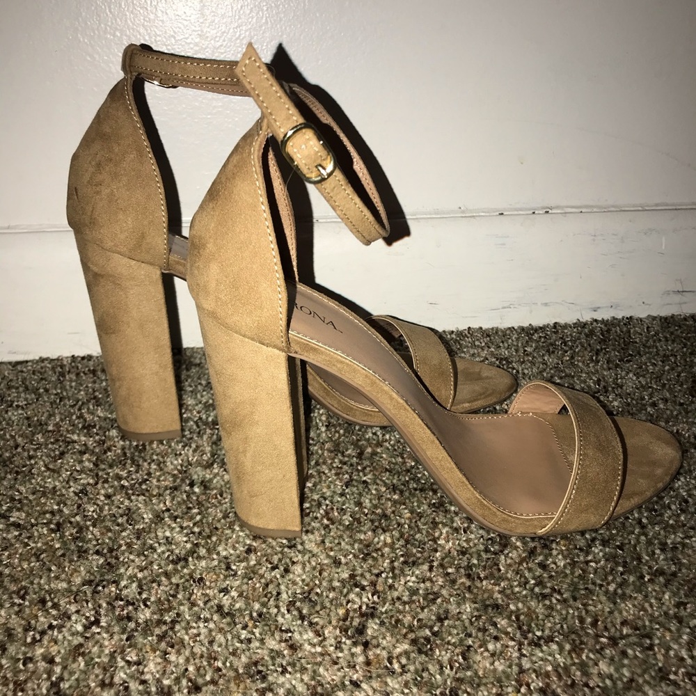 Tan Merona heels. Size 9.5